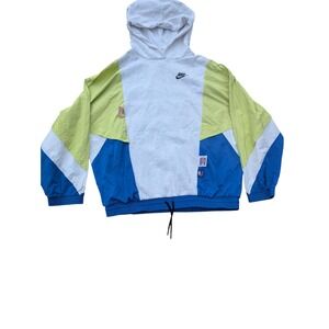 Nike Color Block Windbreaker Pullover Jacket Vintage Style Lightweight Size S
